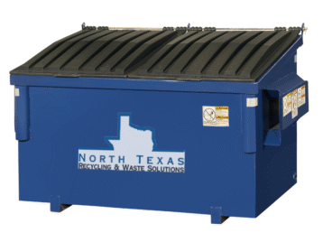 front loaded waste or recycling container